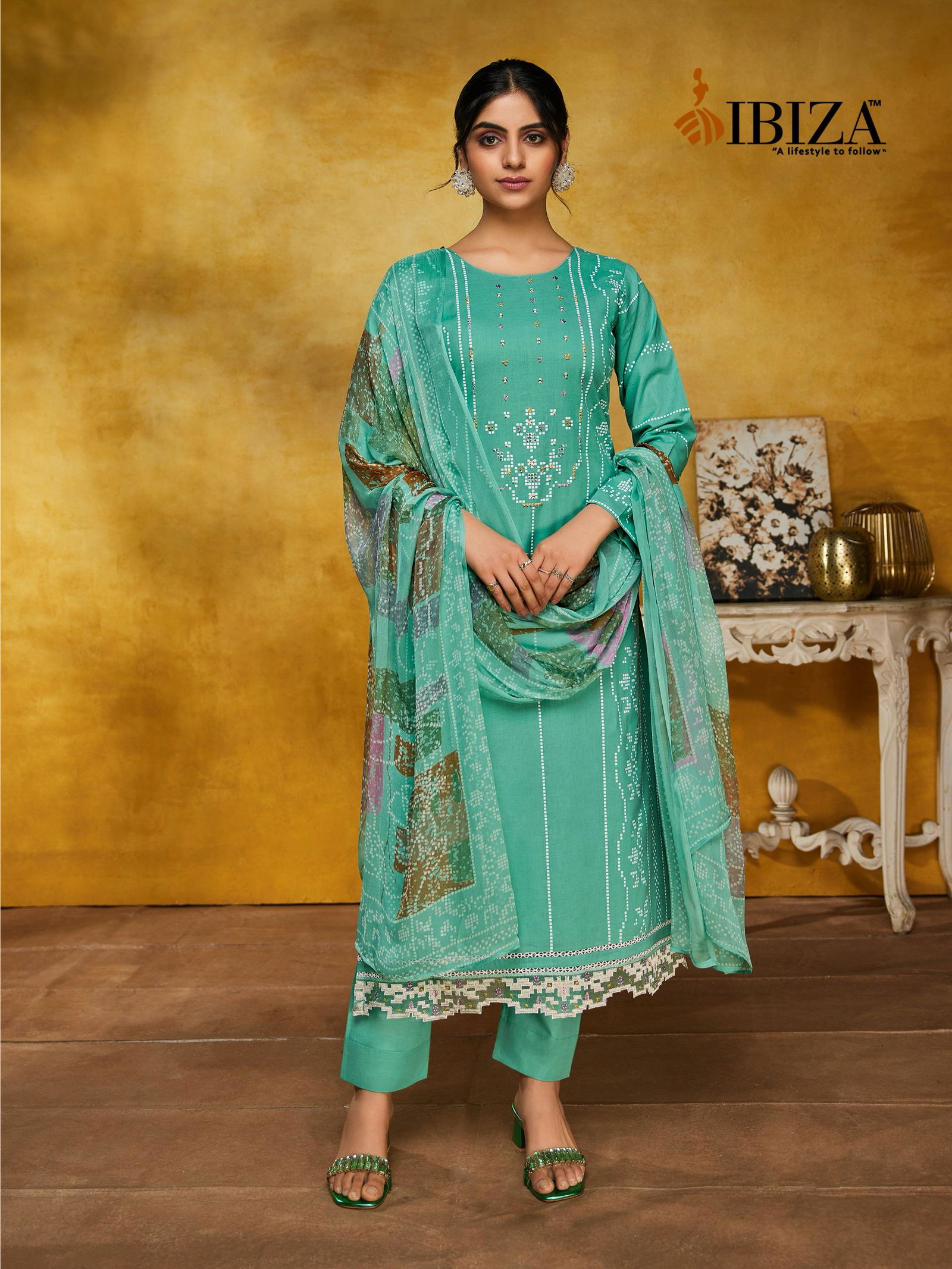Glamlook By Ibiza Camric Cotton Printed Designer Salwar Kameez Orders In India